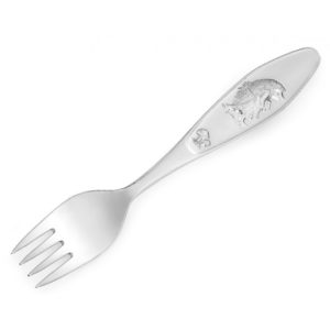 Bolla pinnsvin gaffel i sølv 18509
